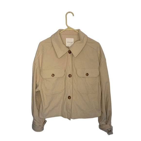 Avec Les Filles Women's Cream Shacket - Picture 1 of 5